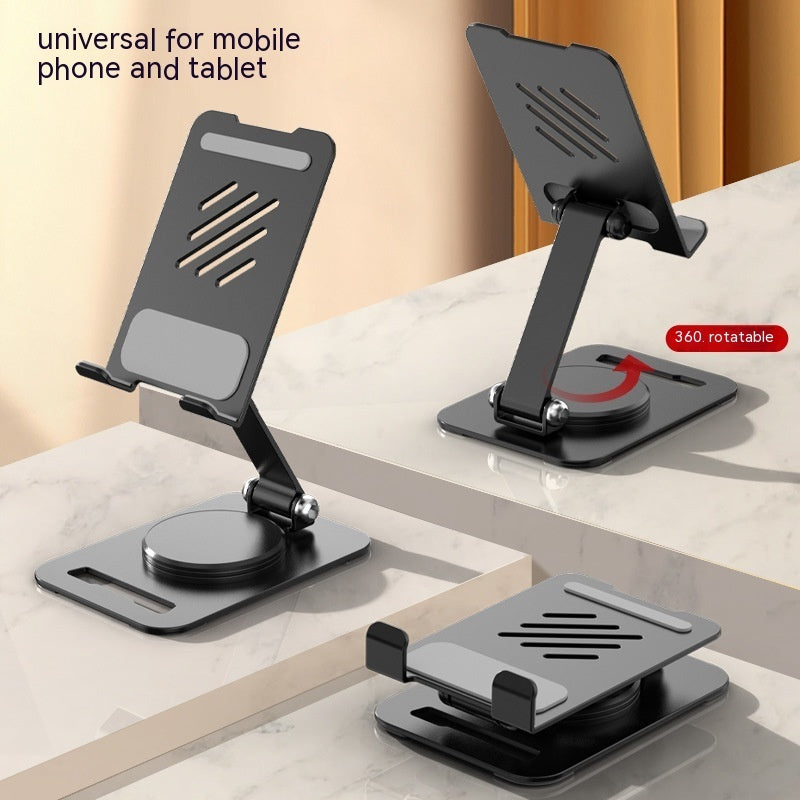 360° Rotating Metal Phone & Tablet Stand – Adjustable, Sleek, and Perfect for Any Desk!