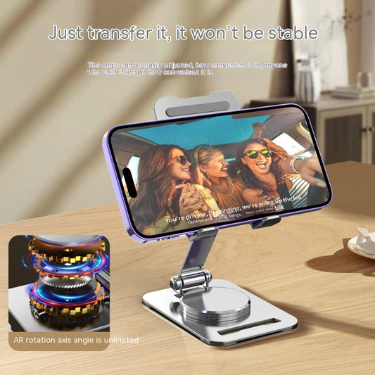 360° Rotating Metal Phone & Tablet Stand – Adjustable, Sleek, and Perfect for Any Desk!